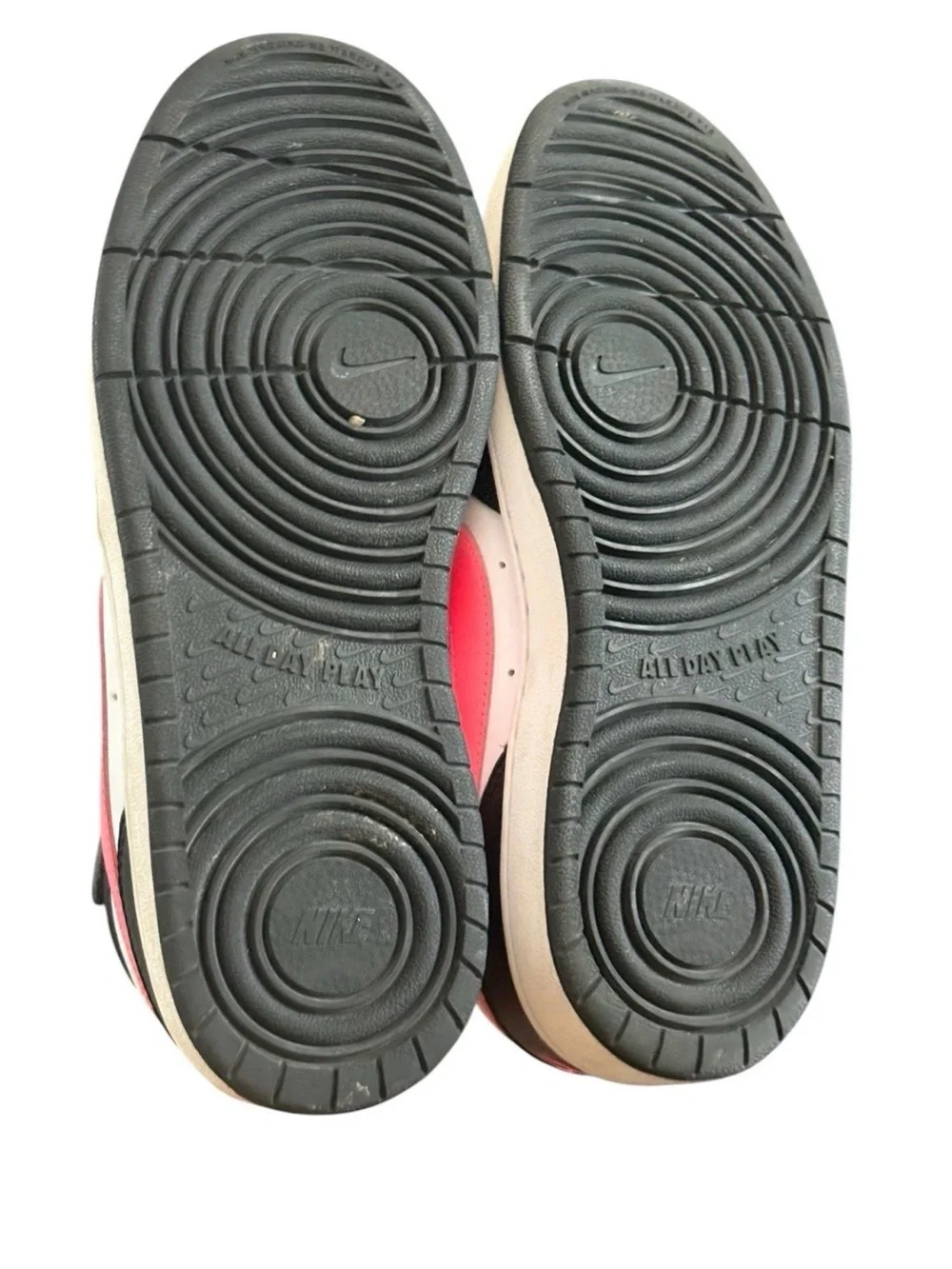 Nike Kids' Court Borough Mid 2 Pink Black White Size 7Y Youth